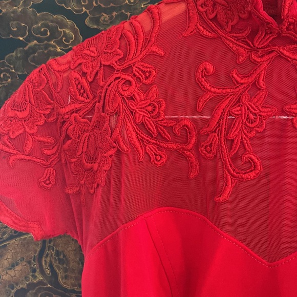 NWT $295 TADASHI Dress sexy Medium body-con - Picture 3 of 10